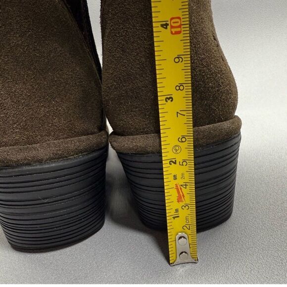 Fly London Olive Brown Suede Leather Lace-Up Combat Ankle Boots - Picture 9 of 10